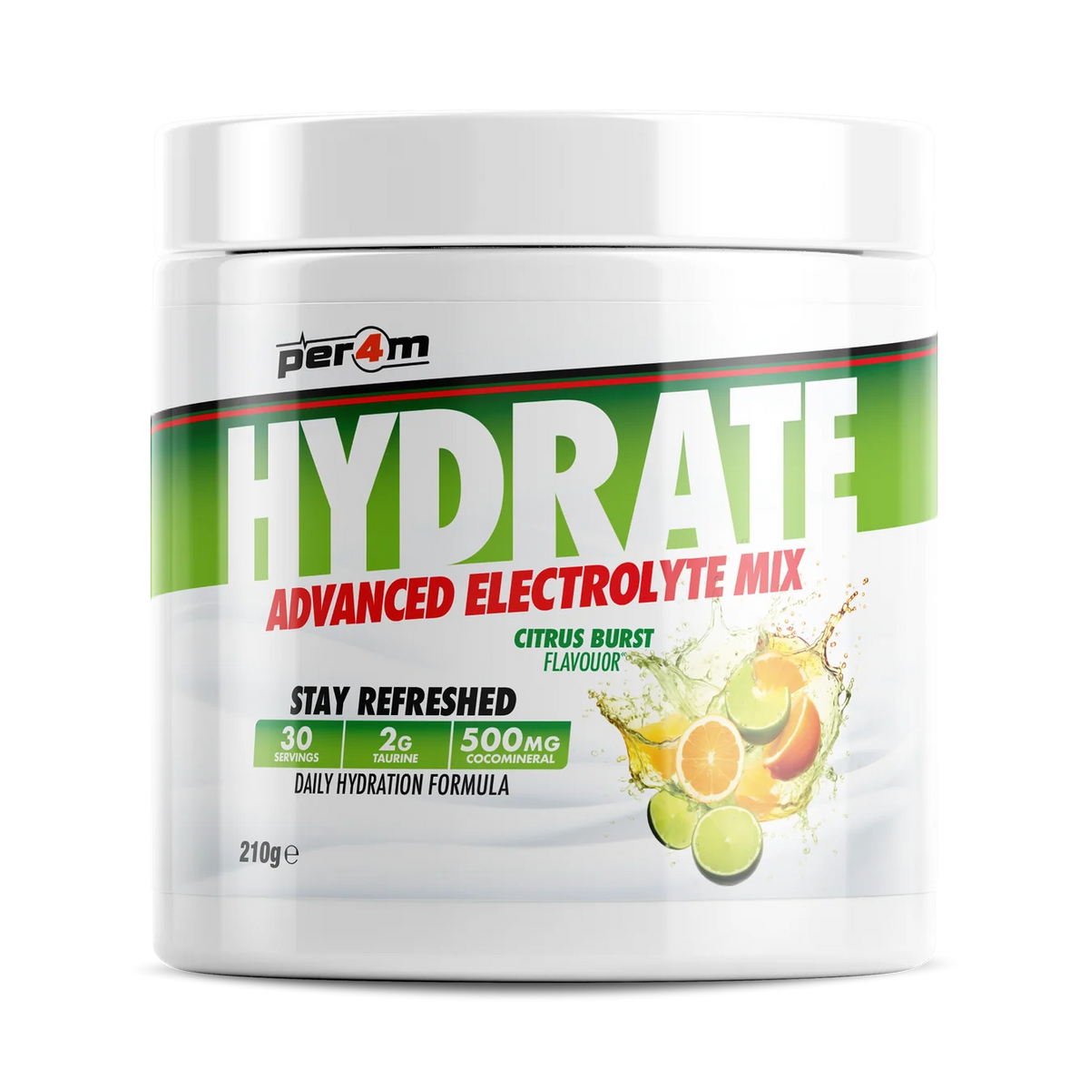 Per4m Hydrate Electrolyte Mix 210g - Citrus Burst