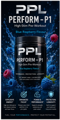P1 High-Stim Pre-Workout 450g - Blue Raspberry [30 Servings]