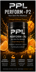 P2 Non-Stim Pre-Workout 300g - Orange & Mango [30 Servings]